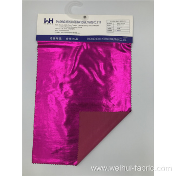 Reliable Quality Knitted Fabric T/SP Bronzing Purple Fabrics